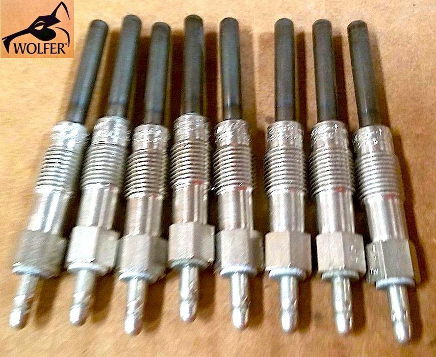 8 each Premium Dual Coil Glow Plugs; Mil. Hummer; 5614017 12338771 5584164 15G