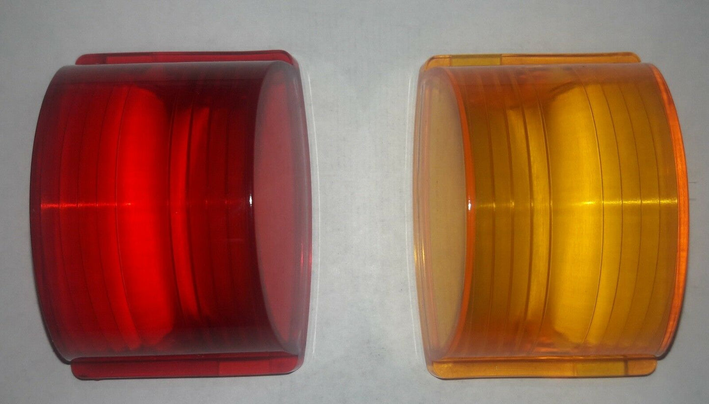1 RED & 1 AMBER MARKER LIGHT LENS ; MS35421-1 & MS35421-2