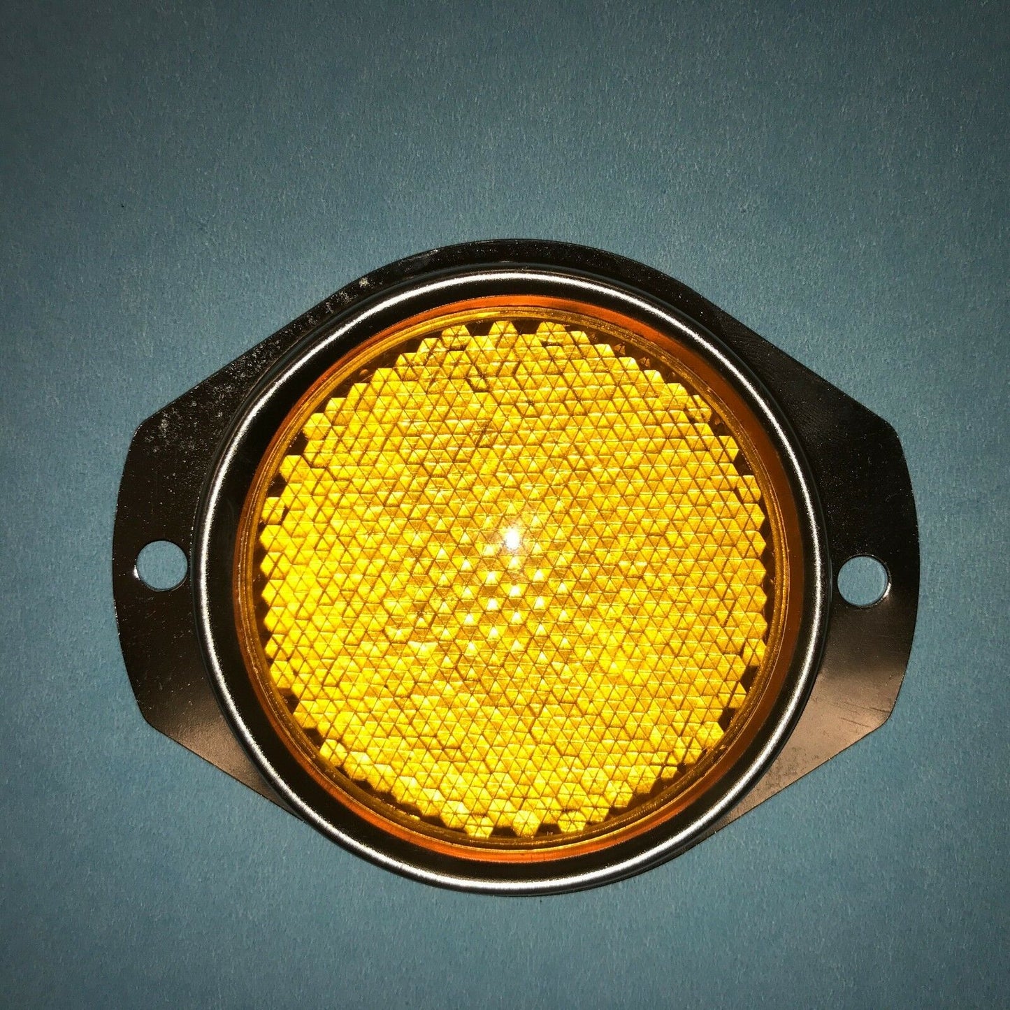 4 each - Reflectors - AMBER ; MIL. HUMMER M998 ; 12342500-2 9905-01-485-2102