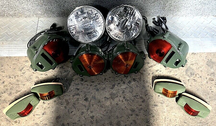 Set of Lights - Headlights - Markers - Tail - Parking 24v - Hummer M35 M939 etc.