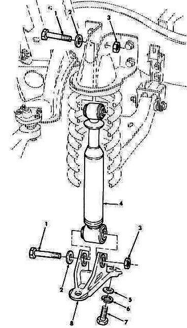 SHOCK ABSORBER , FRONT ; Mil. Hummer H1 ; 5937865 ( HVY - 12,100LB )