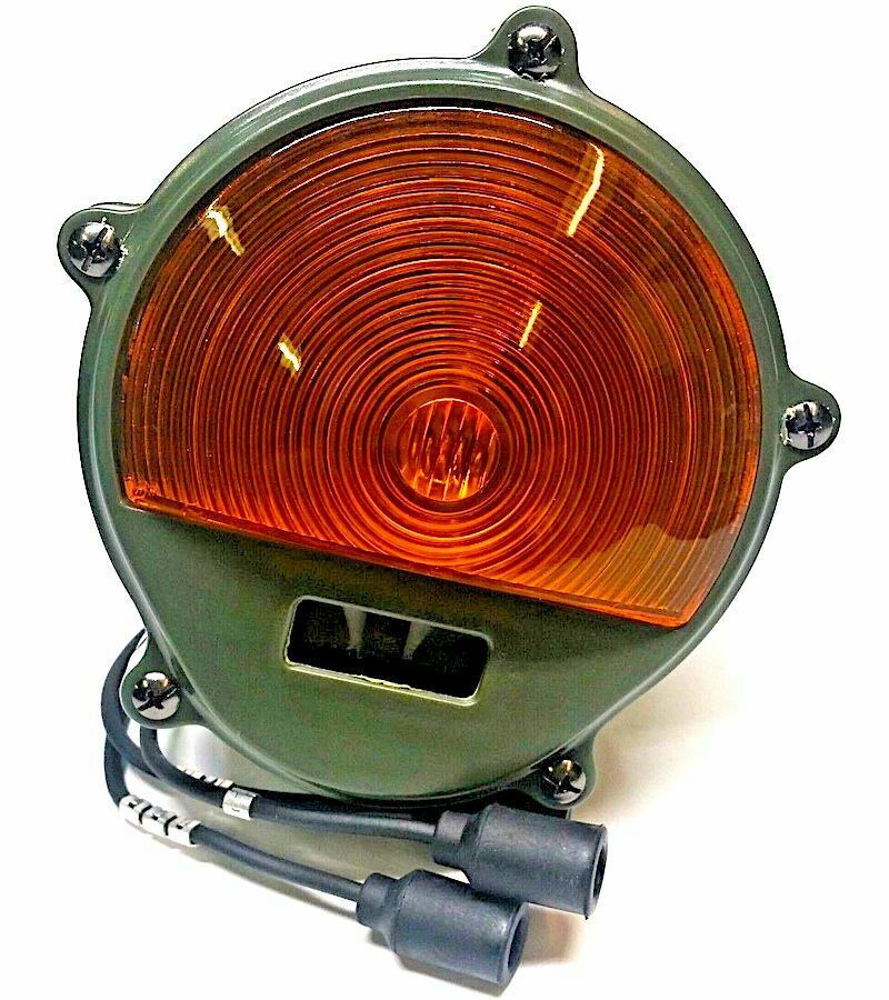 2 each Parking-Lights + 2 each Tail-Lights 383-Green Plastic Housings& 24v-bulbs