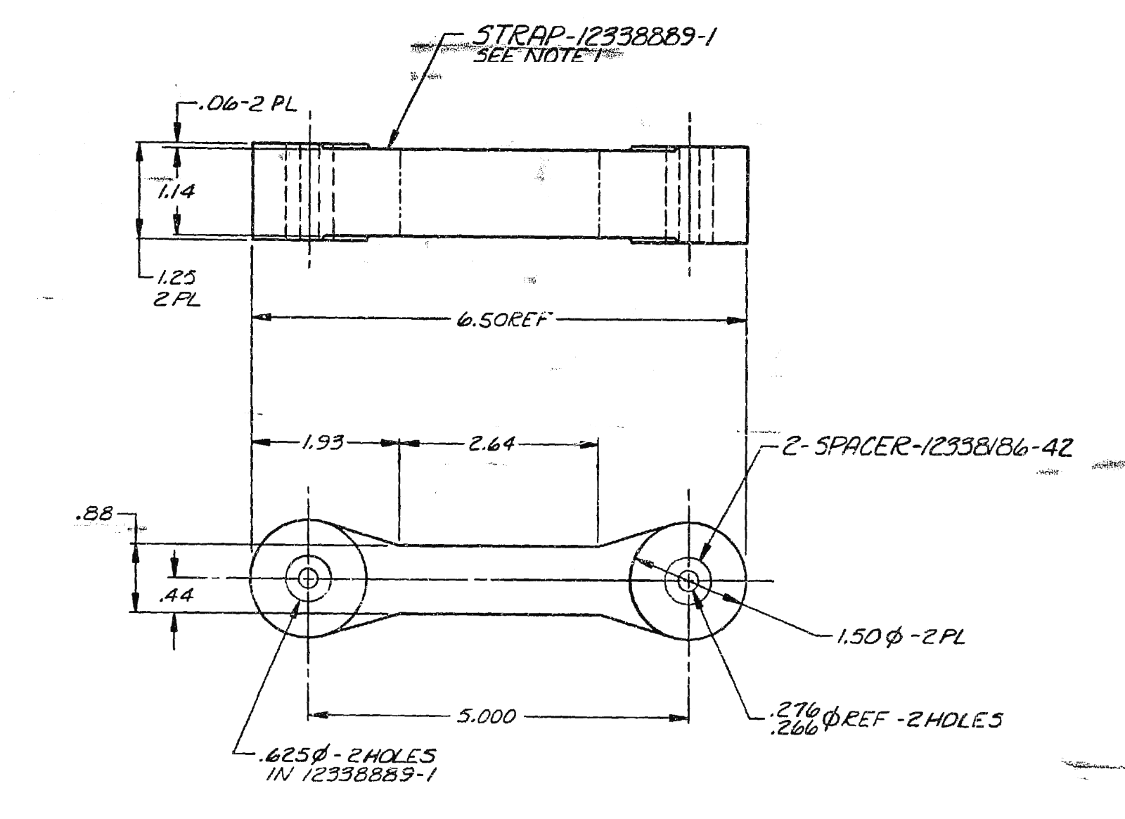2 each Hood Latch Rubber Dog-Bone; Hummer H1 ; 12338889 2540-01-212-5814 5588169