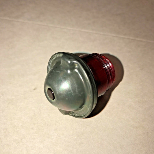 RED LENS w/hole thru GREEN CAP for INDICATOR LIGHT ;  7358622  6210-00-299-5564