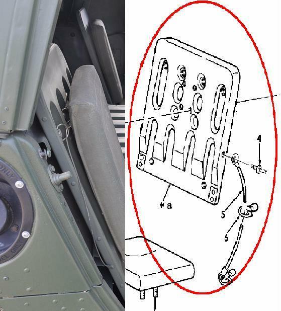 1 each SEAT-BACK RH or LH w/Cable&Studs; HUMMER ; 12340051 5585117 2540011883229