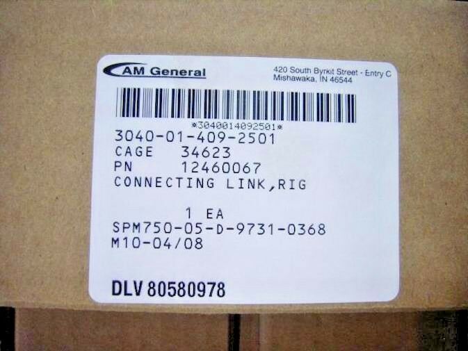 Connecting Linkage, T/C Shifter; M998A2 Humvee Hummer ; 6003057 3040-01-409-2501