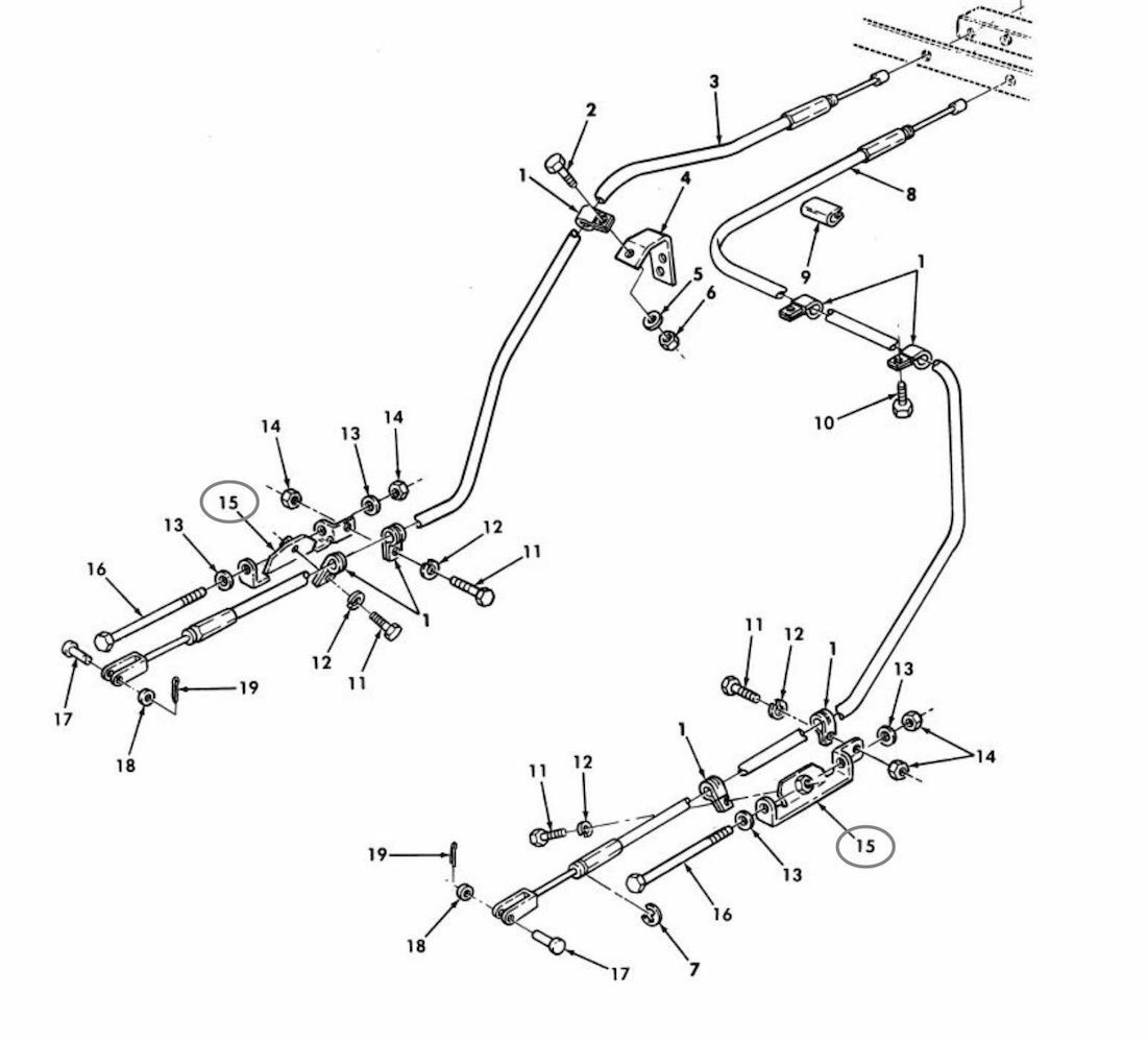 Bracket Set for Parking Brake, LH&RH; MIL. HUMMER; 12342965 (RH) & 12342966 (LH)