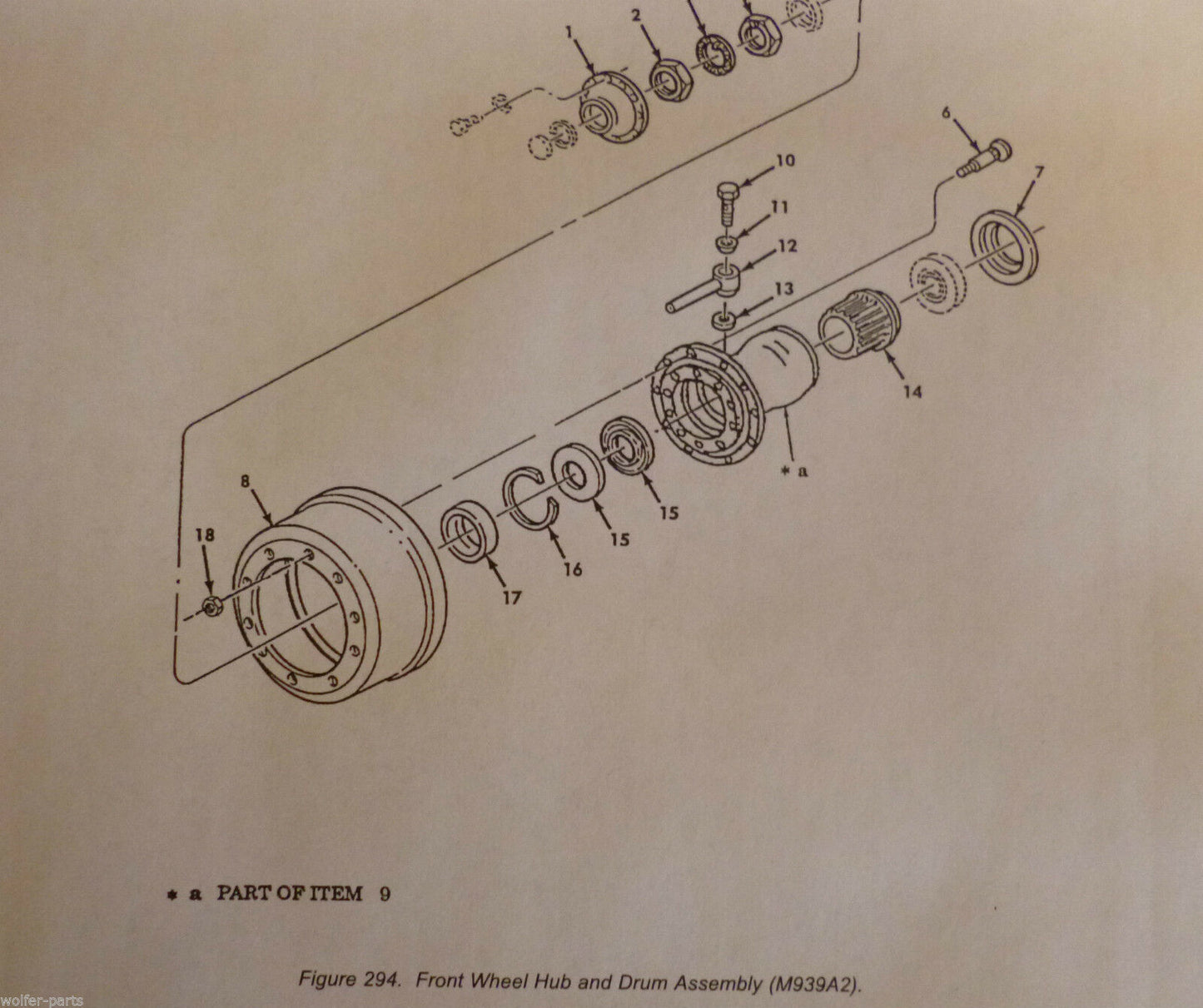 AXLE BUSHING SLEEVE ; M939A2 , 5-TON ; 3120-01-271-8353 , 2245-H-1022 , PR1545