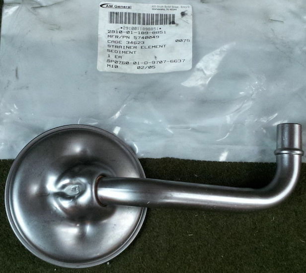 6.2L Oil Pump Strainer ; Mil. Hummer M998 ; 5740049 23500008 2910-01-189-8851