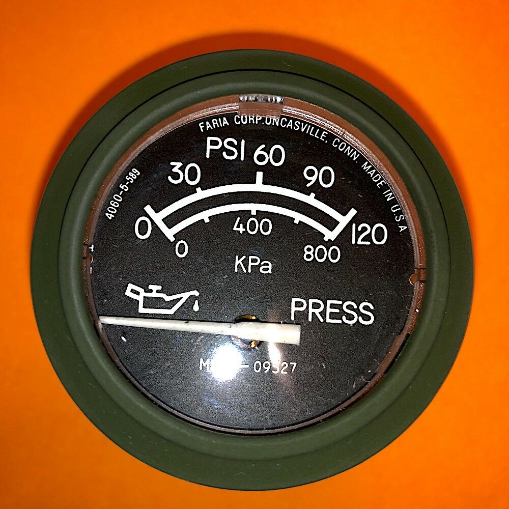 Oil Pressure Gauge / STD&Metric; Mil. Hummer; 6685014393563 5598356 4060-5-589