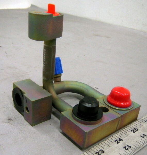 NEW, MANIFOLD-TUBE ASSEMBLY, AC COMPRESSOR ; 6015593 , 4109043 , 0792600P; M1114