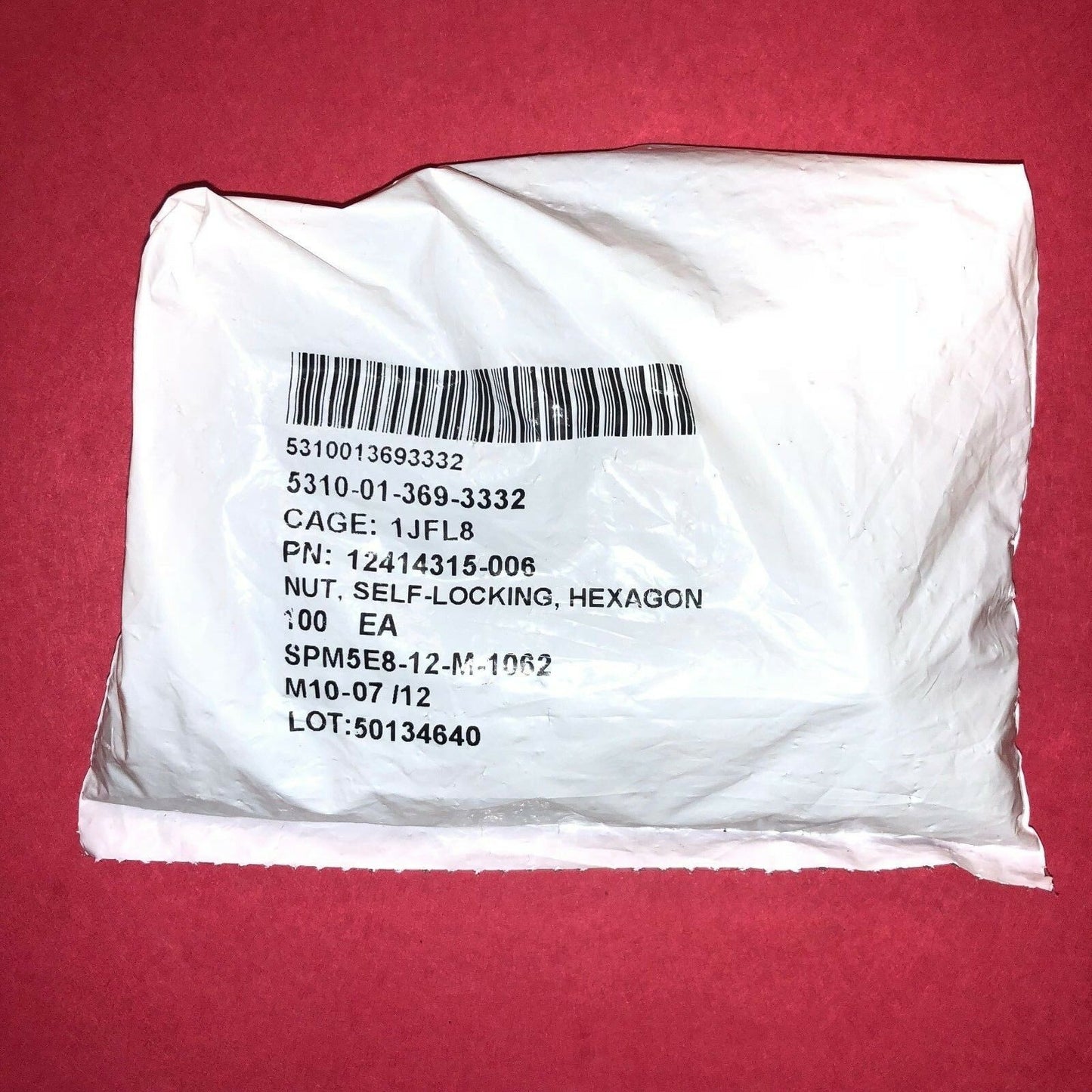 *1000 each* Nuts - M8 x 1.25mm Organic Zinc Plated Prevailing Torque Self-Locking