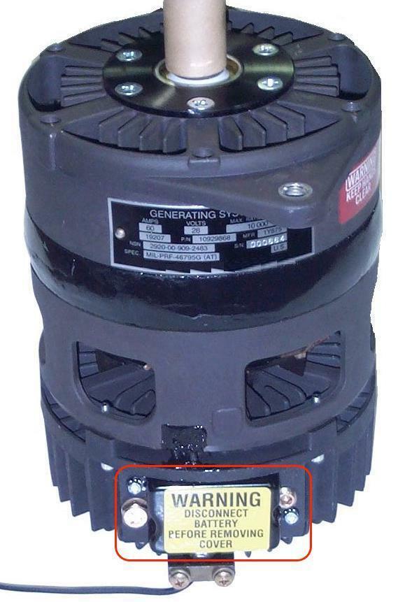 COVER & LABEL , 60amp Gen. Terminal ; Mil. Hummer ; 2920011684127 35-762 AMA1052