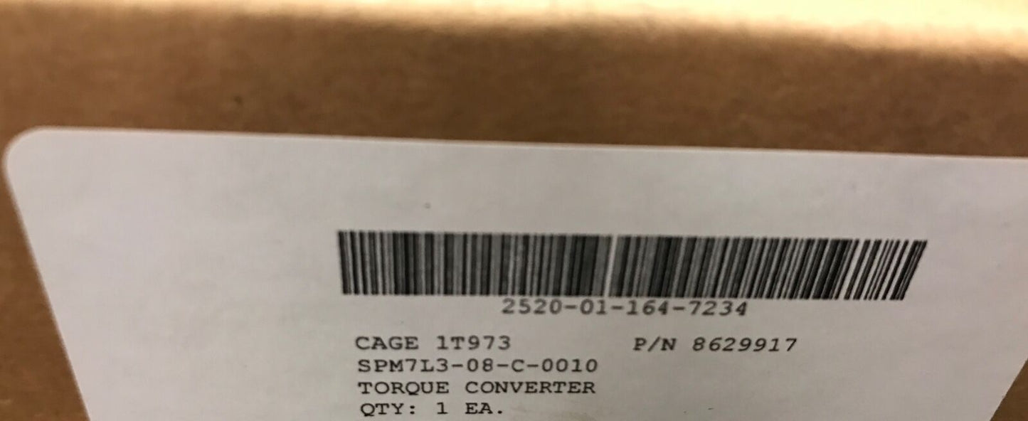TH400 3L80 H.D. TORQUE CONVERTER ; M998 TH350 TH425 ; 2520-01-164-7234 ; 3 SPEED