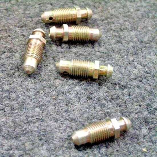 5-each CALIPER BLEEDER SCREWS ; Mil. Hummer ; 5578802 4820-00-340-1405 30686