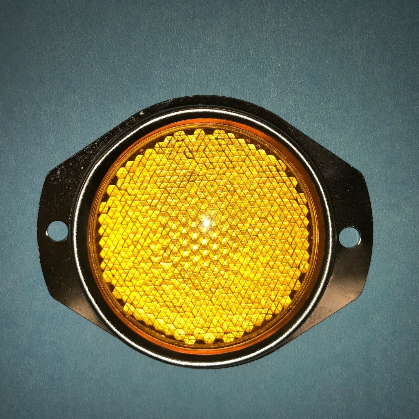 4 each - Reflectors - AMBER ; MIL. HUMMER M998 ; 12342500-2 9905-01-485-2102