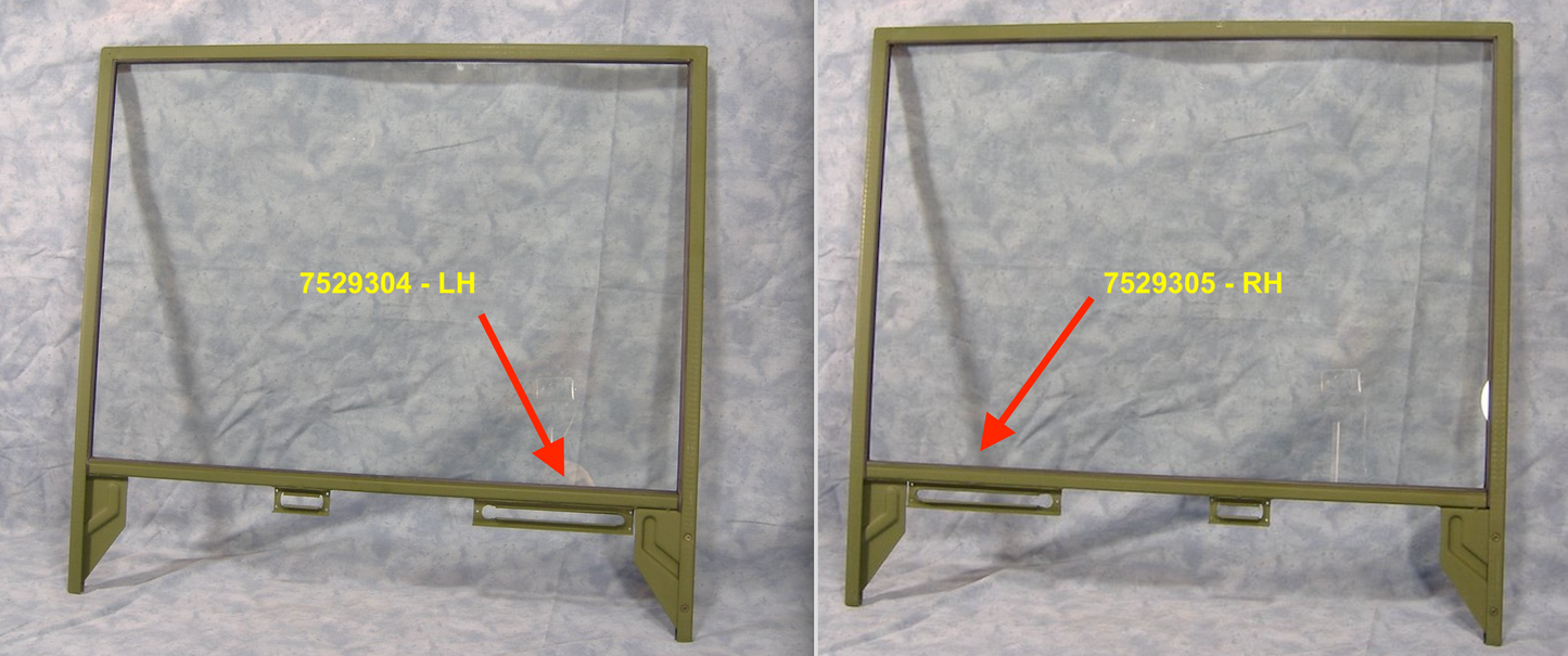 WINDOW ASM. , RH DOOR; M800 M939 M35 ; 7529305 8410-1R 99339R91 2510-00-650-1015