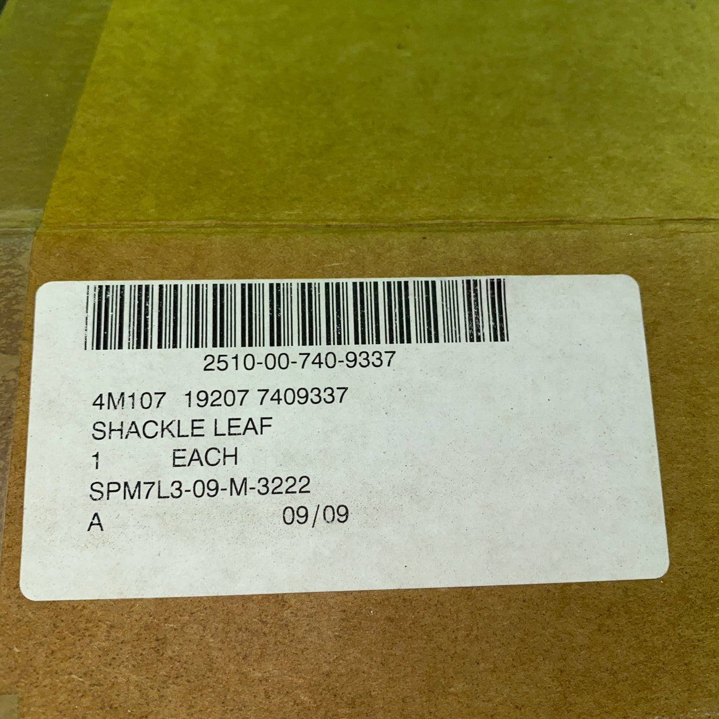 Bracket , Front Spring Shackle Hanger, M939 5TON ; 2510-00-740-9337 , 7409337