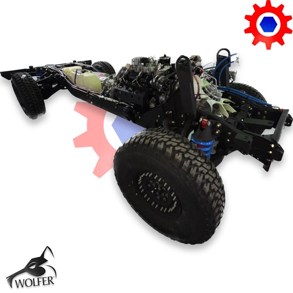 Powered Chassis HMMWV, ECV-M1100 Series, 12k ECV 6.5L Turbo Diesel 4L85E