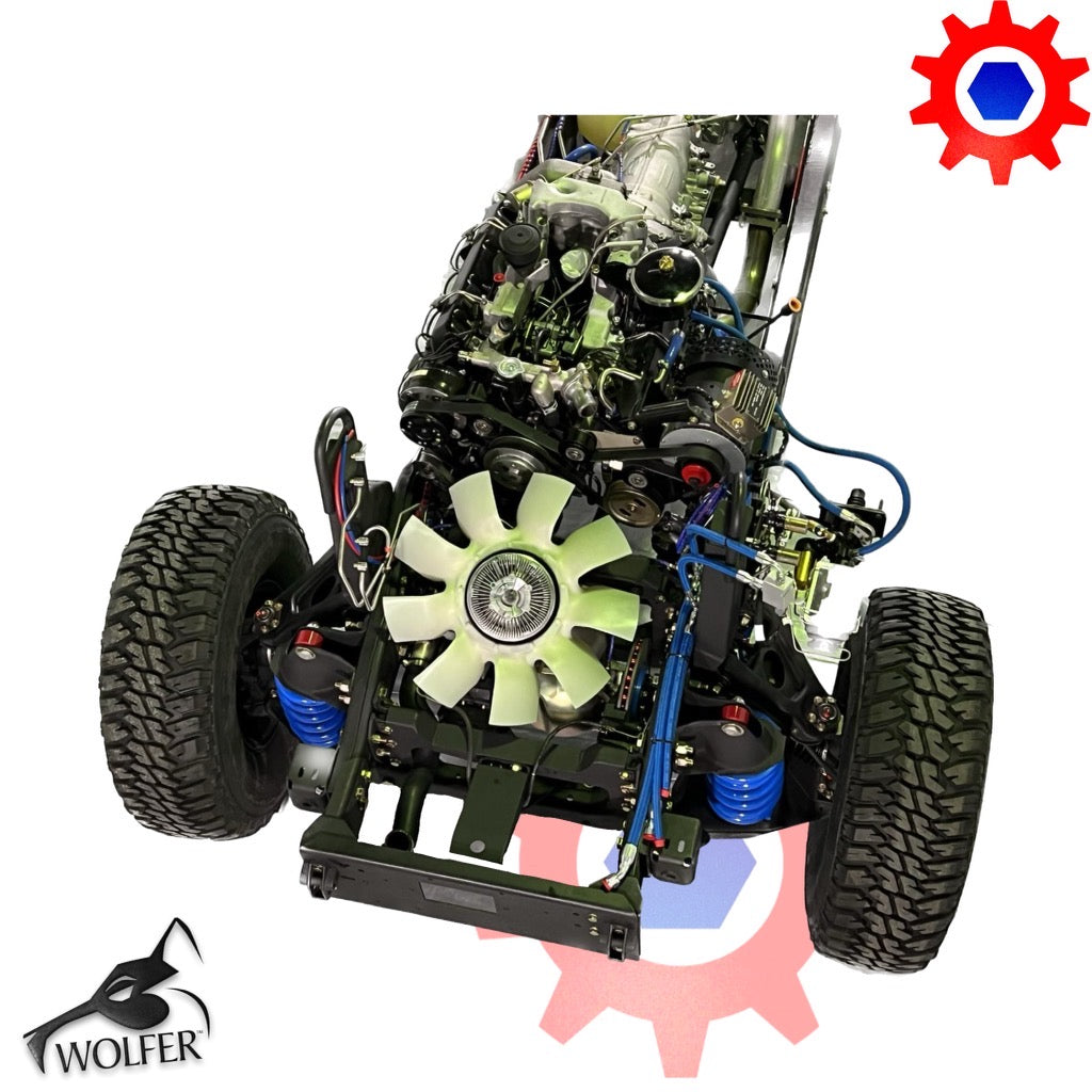 Powered Chassis HMMWV, ECV-M1100 Series, 12k ECV 6.5L Turbo Diesel 4L85E