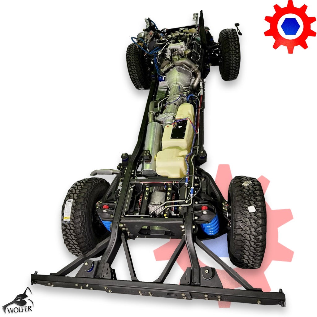 Powered Chassis HMMWV, ECV-M1100 Series, 12k ECV 6.5L Turbo Diesel 4L85E