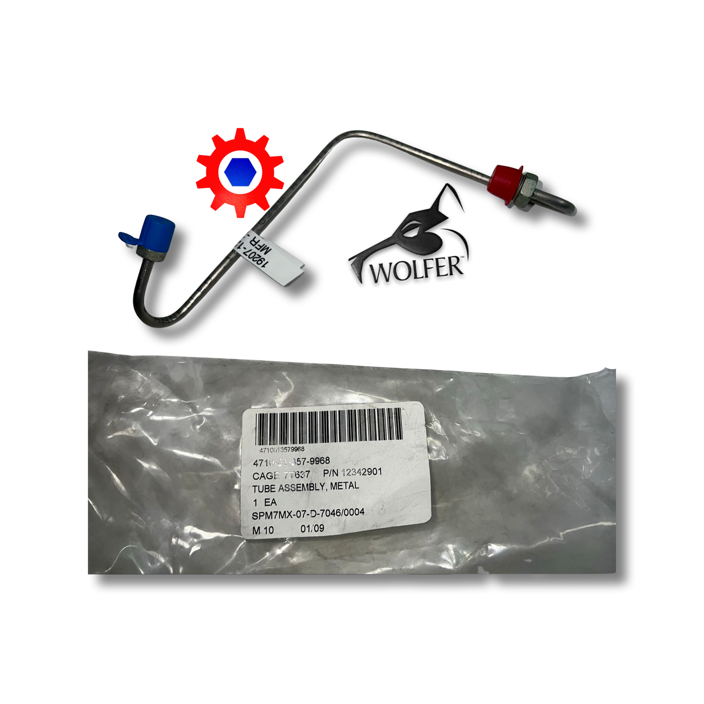Tube, Brake, M.Cyl. to Prop.Valve(Rear-Hvy/A1) , 12342901 , 4710-01-357-9968