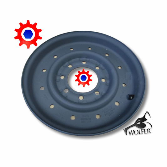 RIM WHEEL , OUTER , 12-BOLT 3400-lb; Mil. Hummer ; 12342640 , 2530-01-336-3127