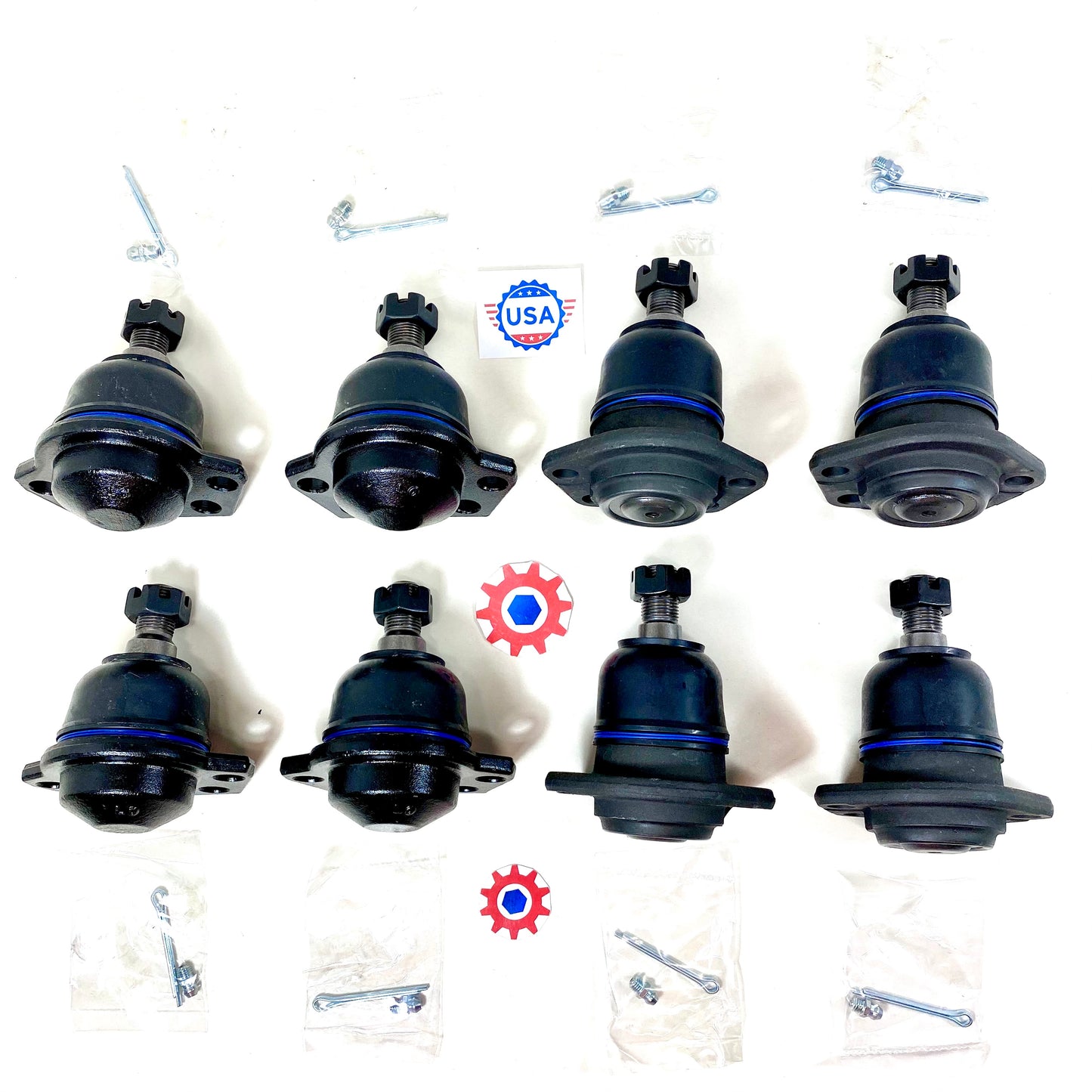 8 each - HD Ball Joints 4 Upper & 4 Lower ; Hummer ECV ; 12506981 + 12506982