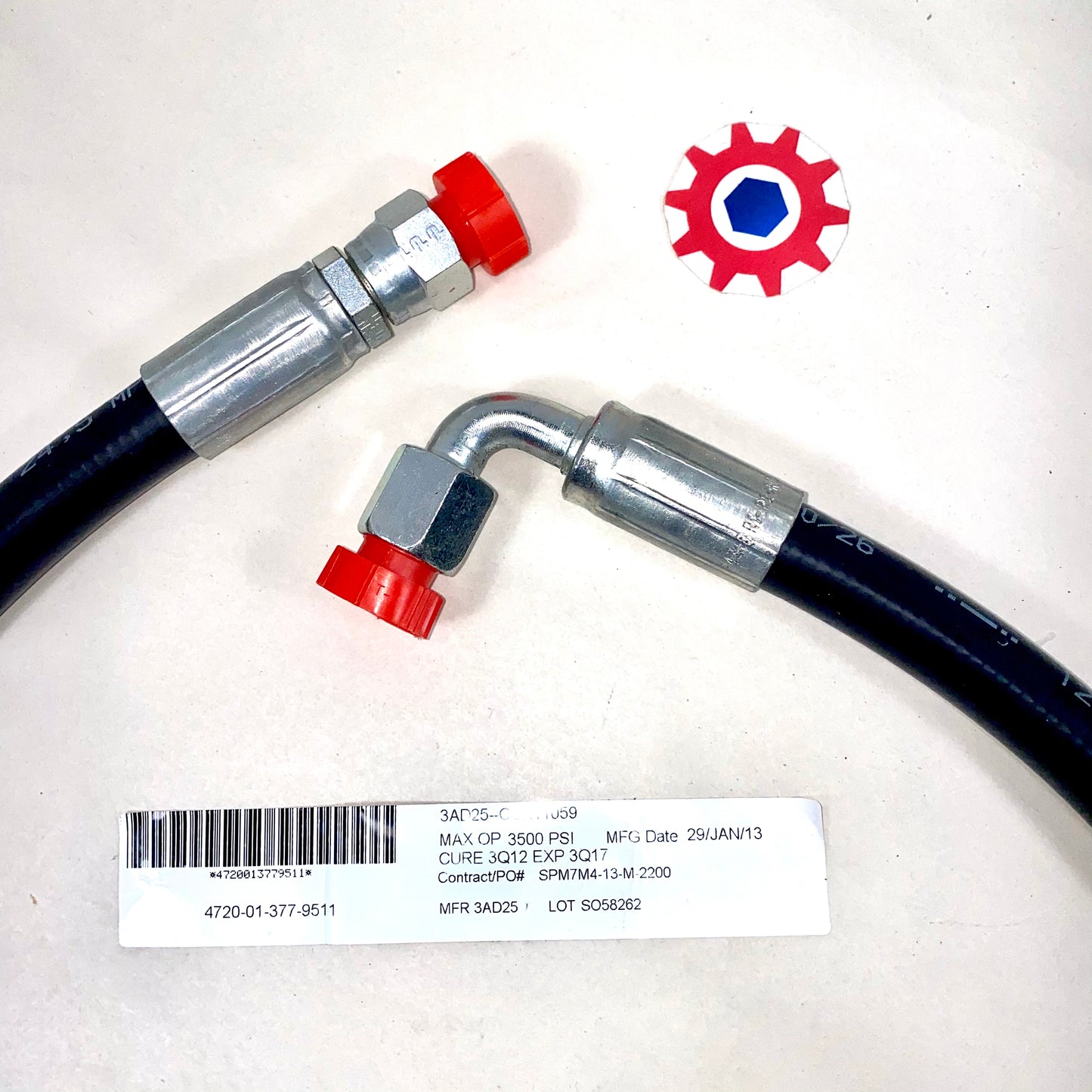 Hose, Assembly 4720-01-377-9511 6605202 F4310639-8-8-8-44.50