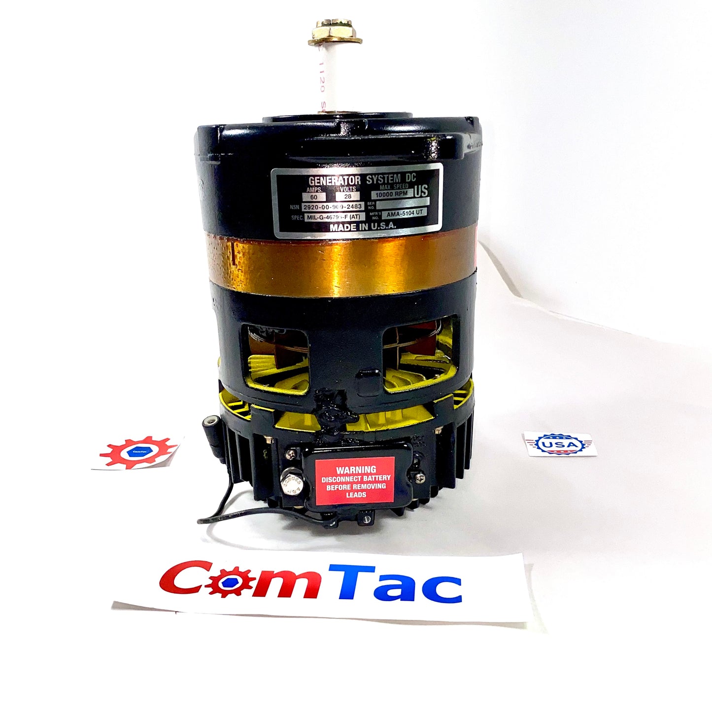 Generator, 60amp (24v) Single Voltage 2920-00-909-2483 10929868 5741149 5717244