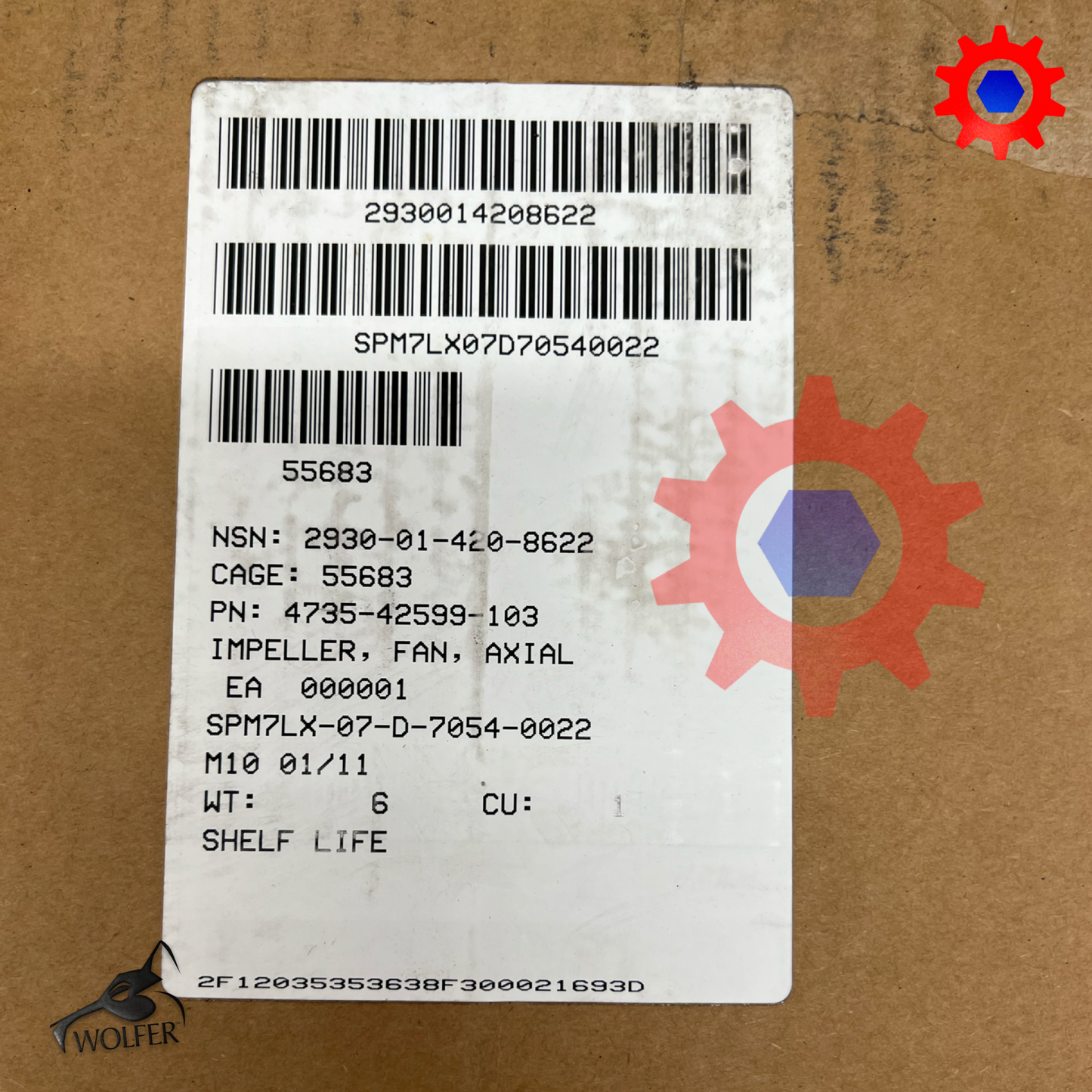 Axial Impeller Cooling Fan - 2930014208622 12460252 RCSK17560 4735-42599-103