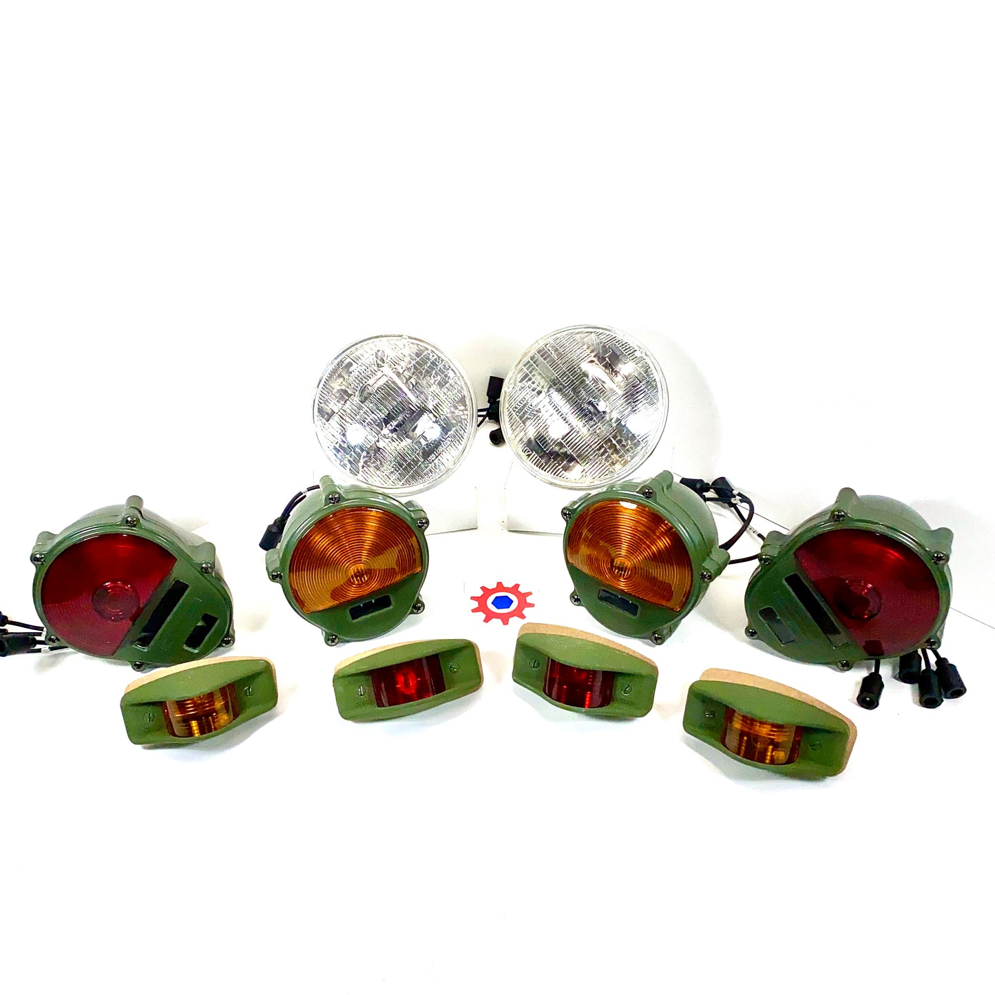 Set of Lights - Headlights - Markers - Tail - Parking 24v - Hummer M35 M939 etc.