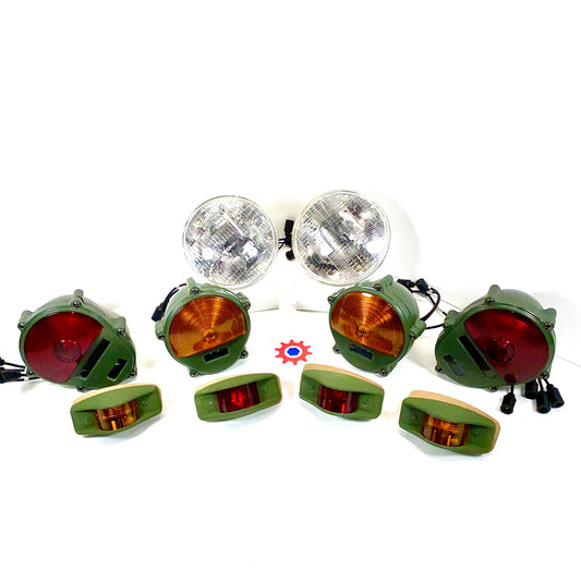 Set of Lights - Headlights - Markers - Tail - Parking 24v - Hummer M35 M939 etc.