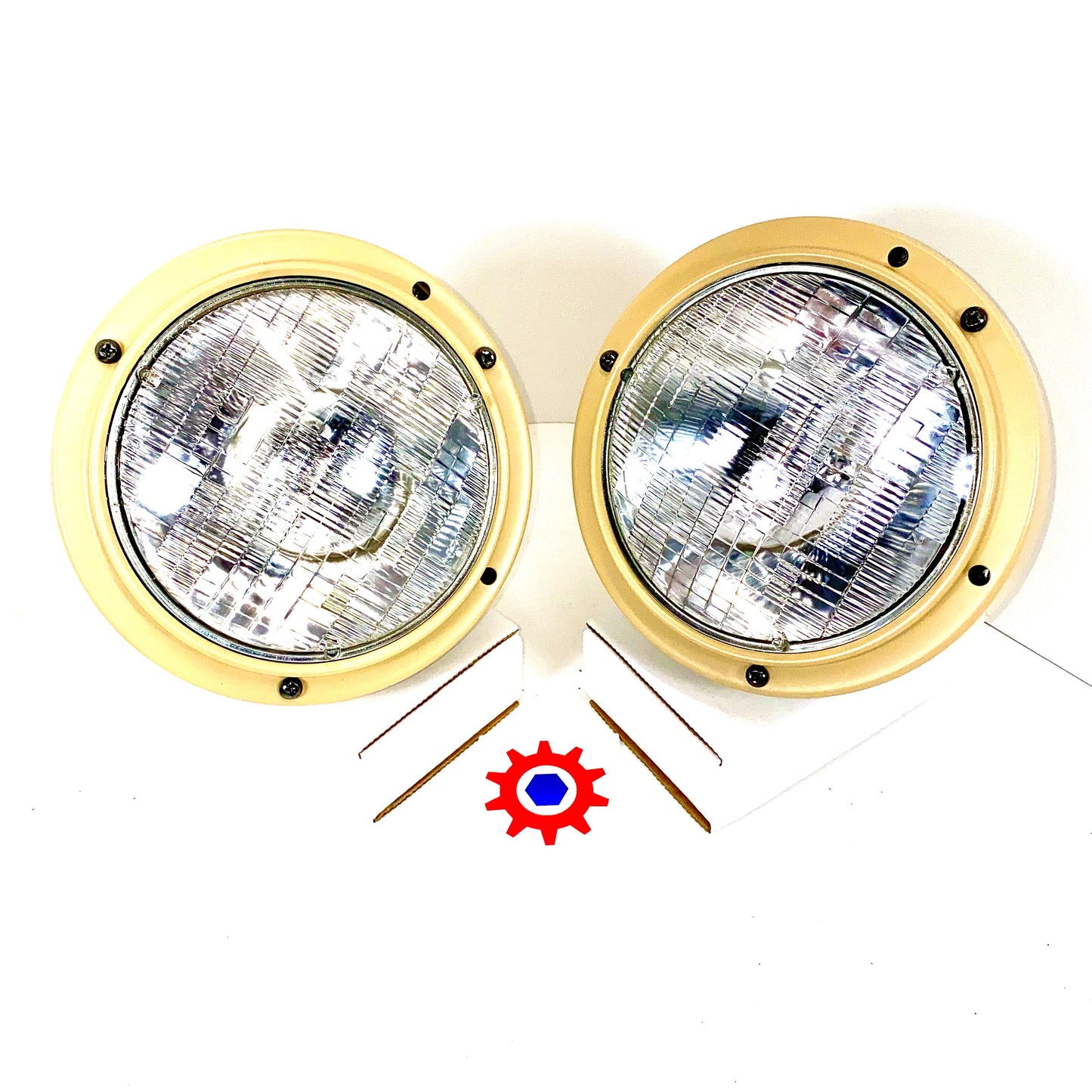 HEADLIGHT ASSEMBLY, 24V TAN ; M939 HUMMER ; 12338611 T2 5591170 6220-01-193-1970