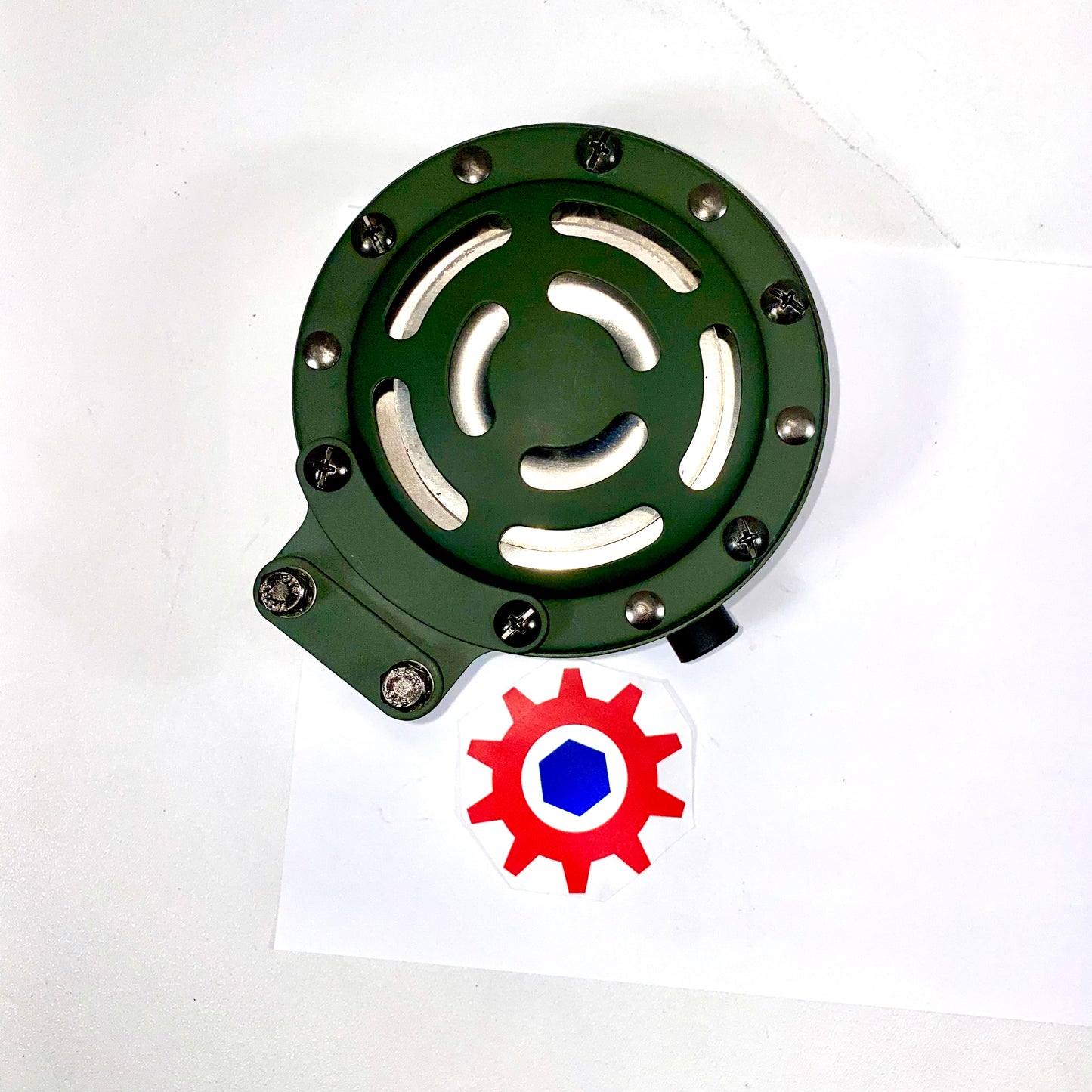 HORN w/ Green Housing 24volt ; M998 M939 ; MS51074-1 12338612 5584471 AA52525-21