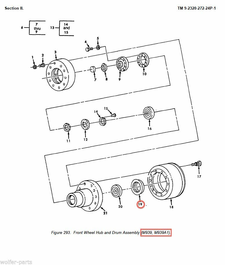 2 EACH -- AXLE INNER HUB SEAL ; M939 & M939A1 5TON ; 12375801 5330-01-444-8350