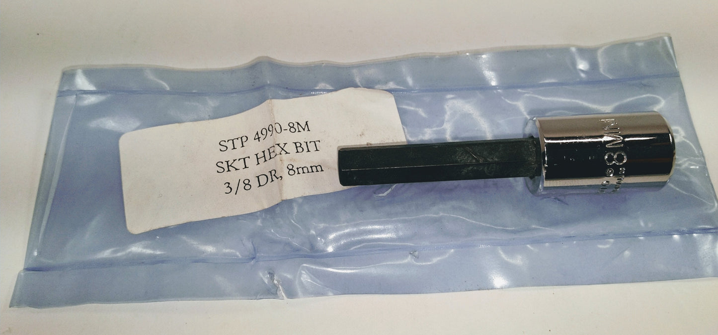 SKT HEX BIT 3/8 DR 8MM- 5120-01-101-1943, J-35174-A, STP 4990-8M