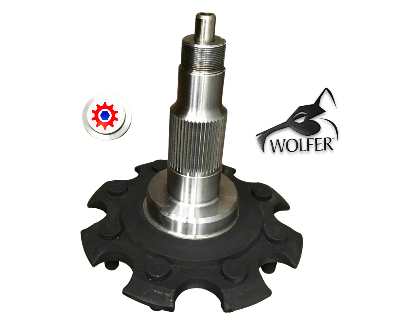 SPINDLE w/spacer for CTIS KNUCKLE ; Humvee ; 2530-01-417-2725 5715295 5594530