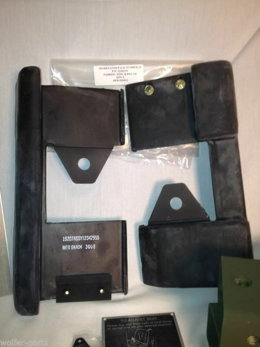 2 PADS --- Hummer  M998 ; PAD, CUSHION, B PILLAR, LH & RH  - 12342954 & 12342955