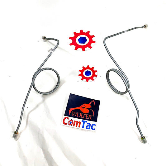 Rear LH & RH Brake Lines, Tee to Calipers 10K; Hummer ; LH 12338305 & RH 12338298