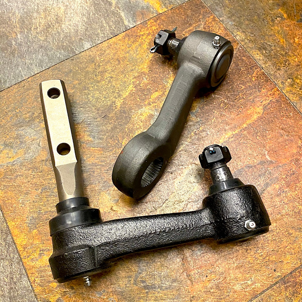 Pitman & Idler Steering Brackets; Early Model Hummer M998; 12340015 & 12340016