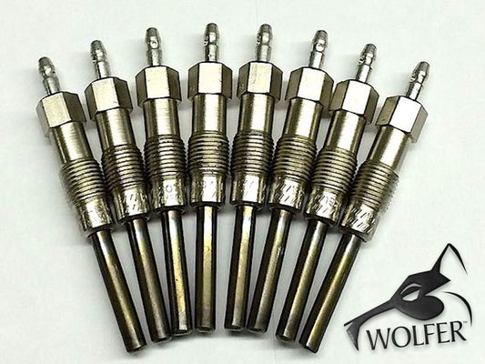 8 each Premium Dual Coil Glow Plugs; Mil. Hummer; 5614017 12338771 5584164 15G