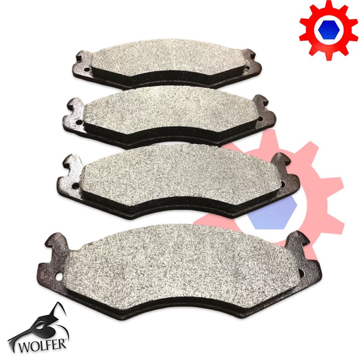 4 each Brake Pad Set, Service; M998 HUMMER ; 57K0264 2530-01-407-3977 WPD7023SM
