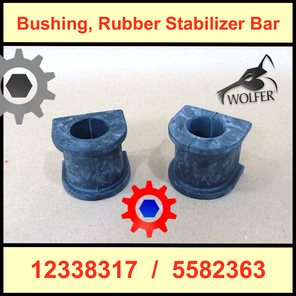 2 each - Rubber Sway Bar Bushings ; H1 Hummer ; 12338317 5582363 5325011910595