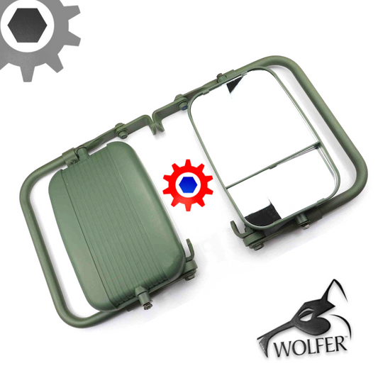 Green - MIRROR SET (2 Mirrors) 12342129 & 12342130 Humvee H1 HUMMER