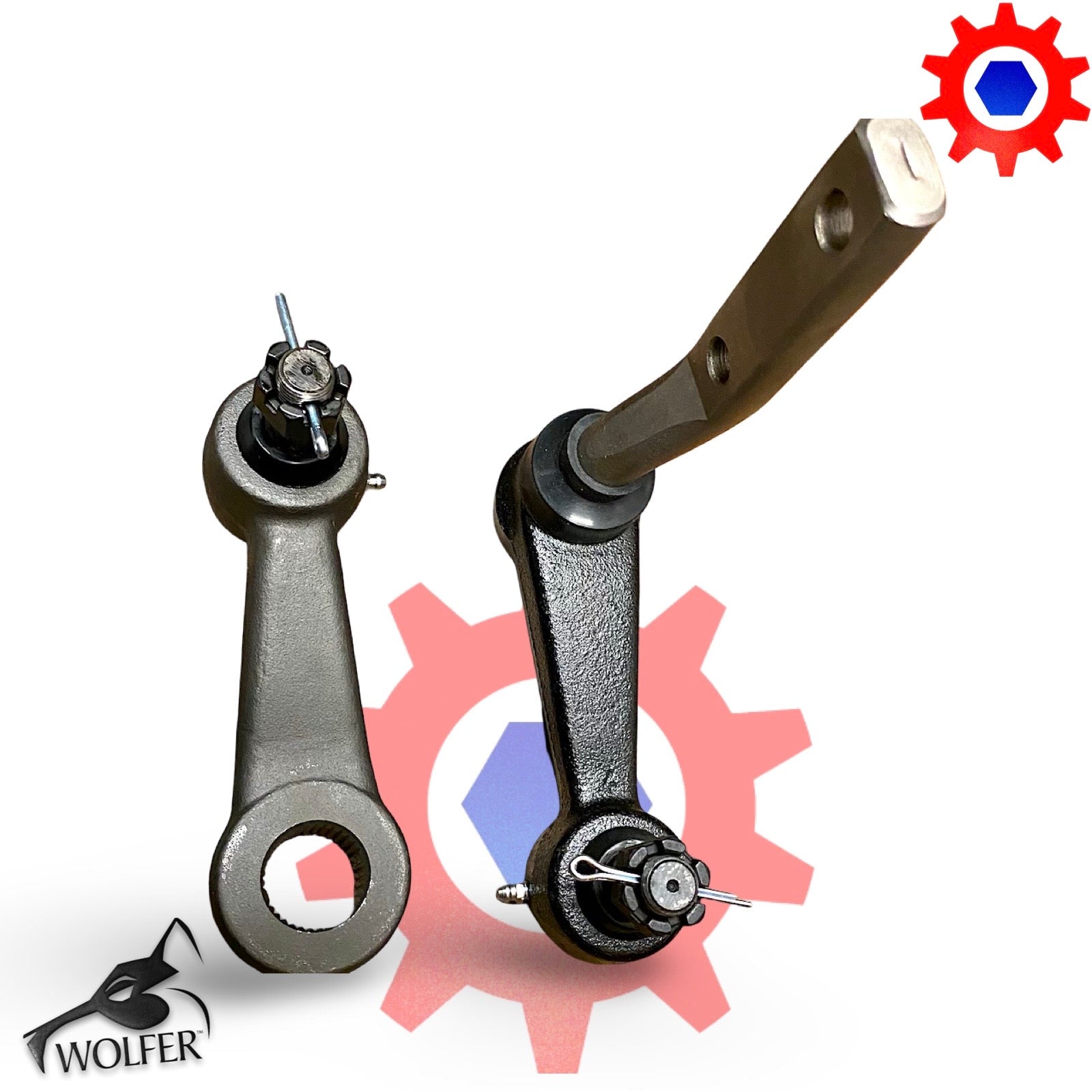 Pitman & Idler Steering Brackets; Early Model Hummer M998; 12340015 & 12340016