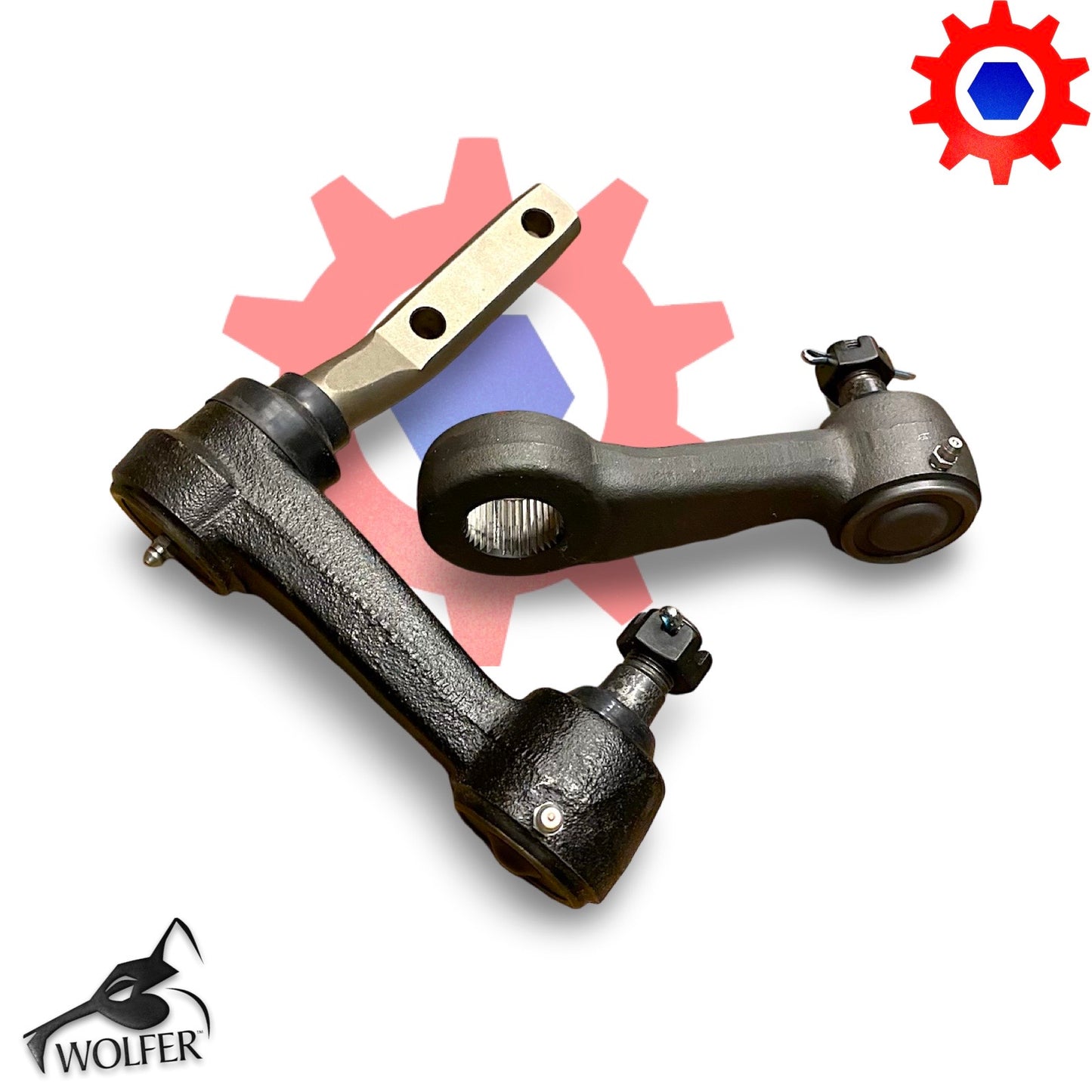 Pitman & Idler Steering Brackets; Early Model Hummer M998; 12340015 & 12340016