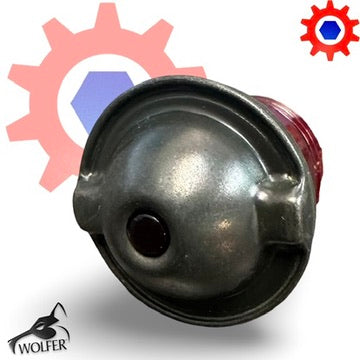 RED LENS w/hole thru GREEN CAP for INDICATOR LIGHT ; 7358622 6210-00-299-5564