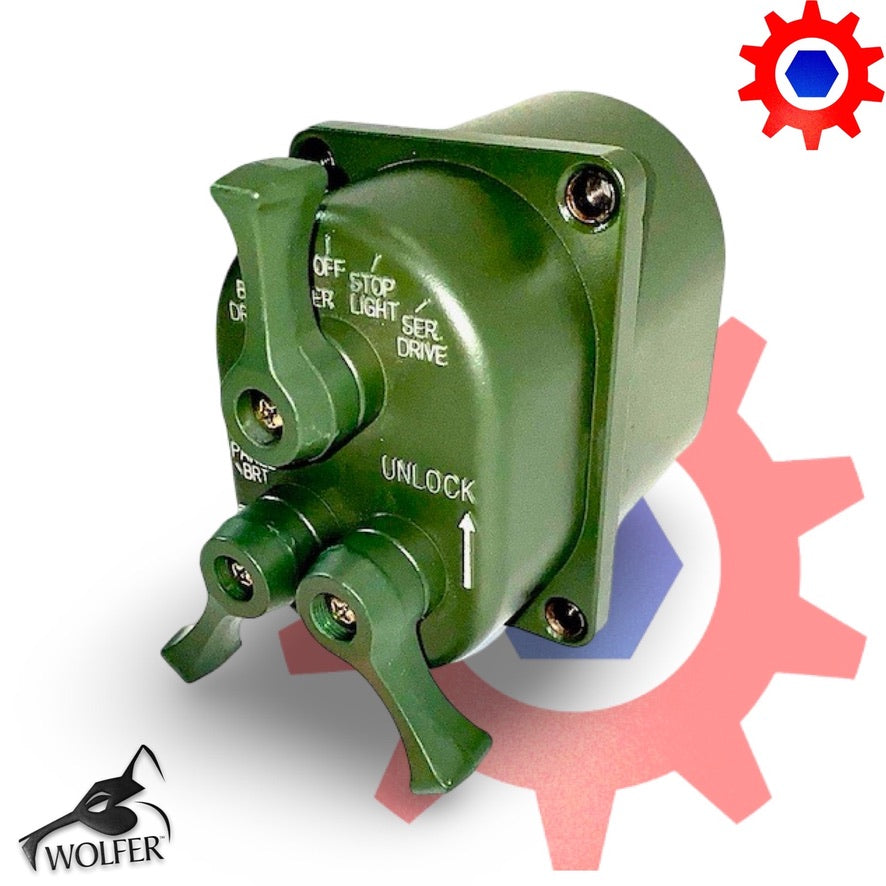 Master Light Switch (24v-Green); Common ; 7368702 MS51113-1 5930-00-307-8856