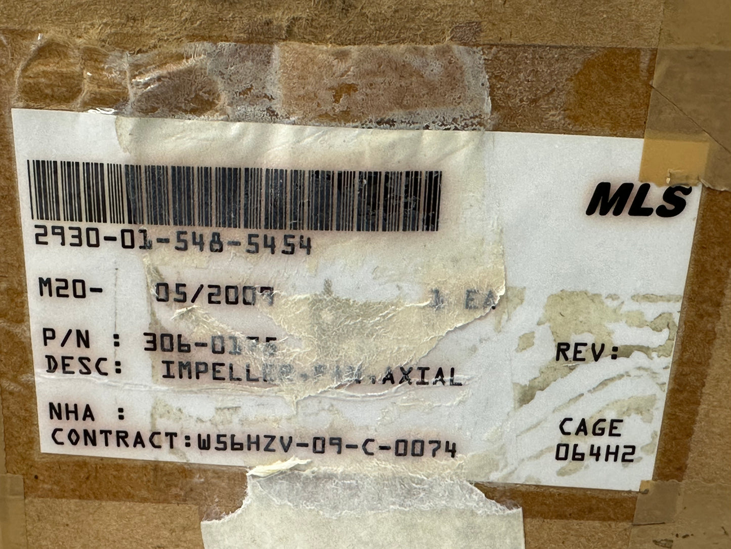 Impeller Fan Axial 2930015485454 306-0175